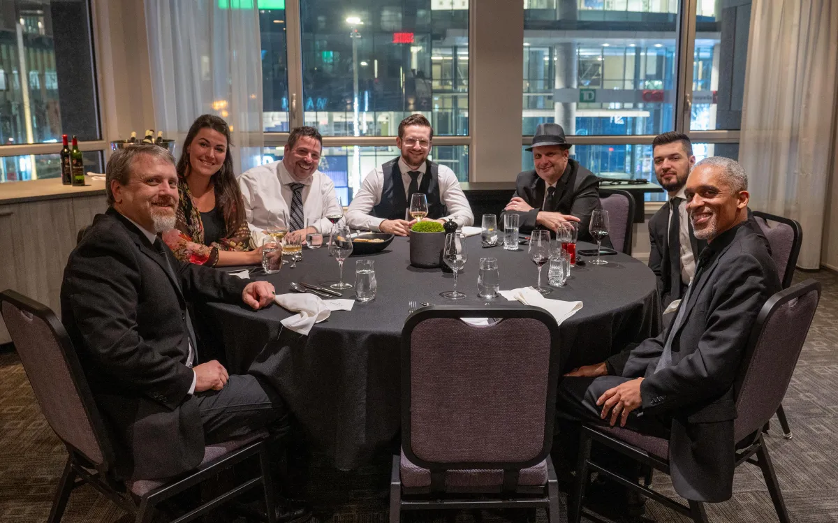 The Fondako team at dinner